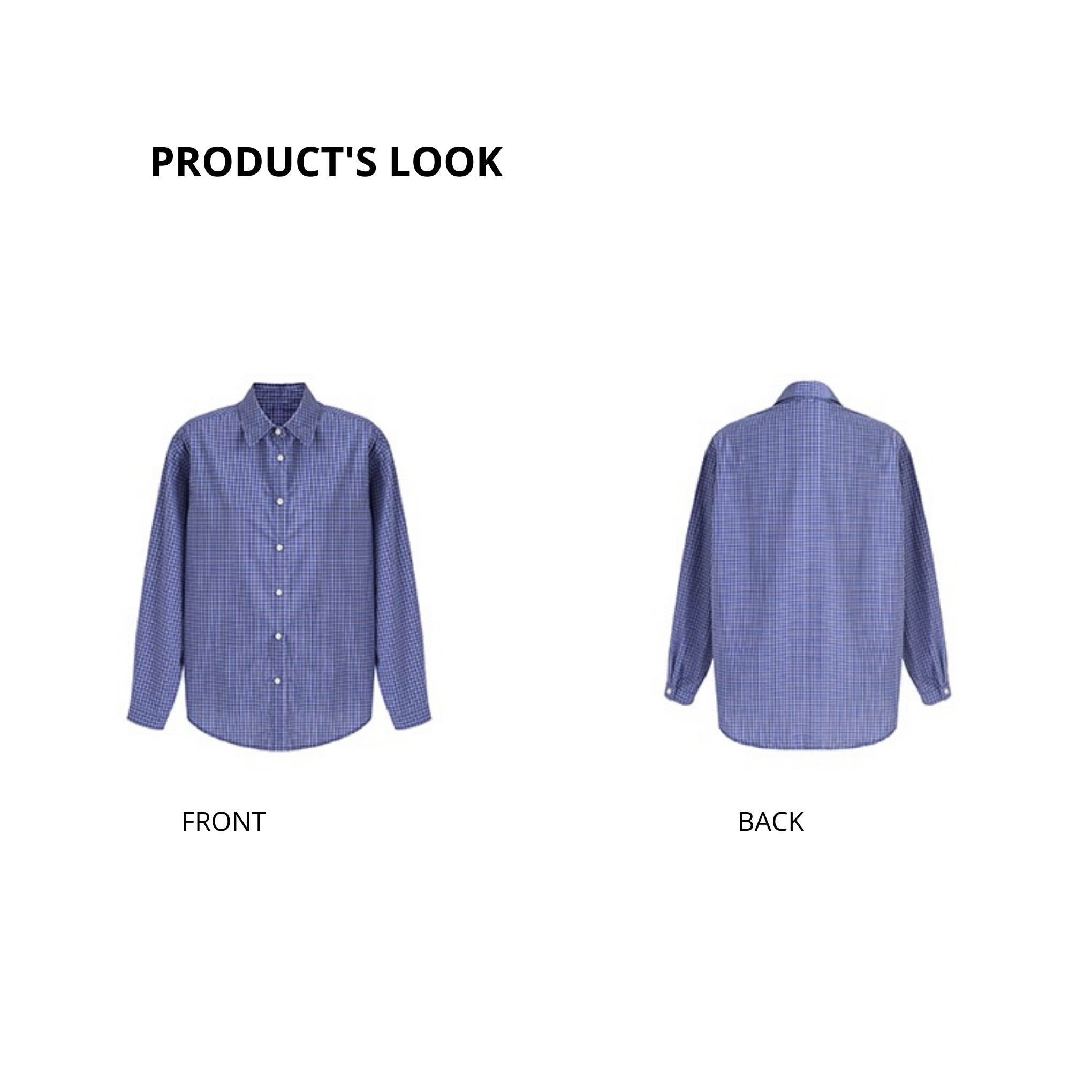 Van Lowe Retro College Plaid Shirt – Blue Loose Fit Casual Top for Women Fall 2025