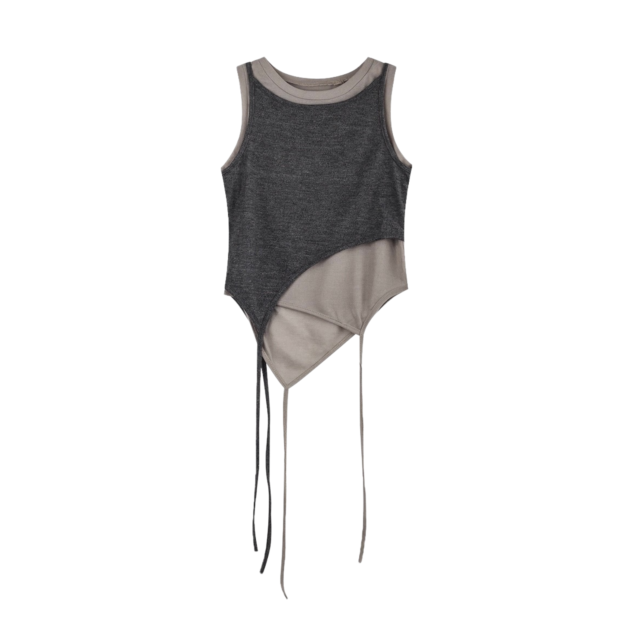 Women’s Summer Mesh Vest – High-End Pure Desire Top with Contrasting Double Layer Design