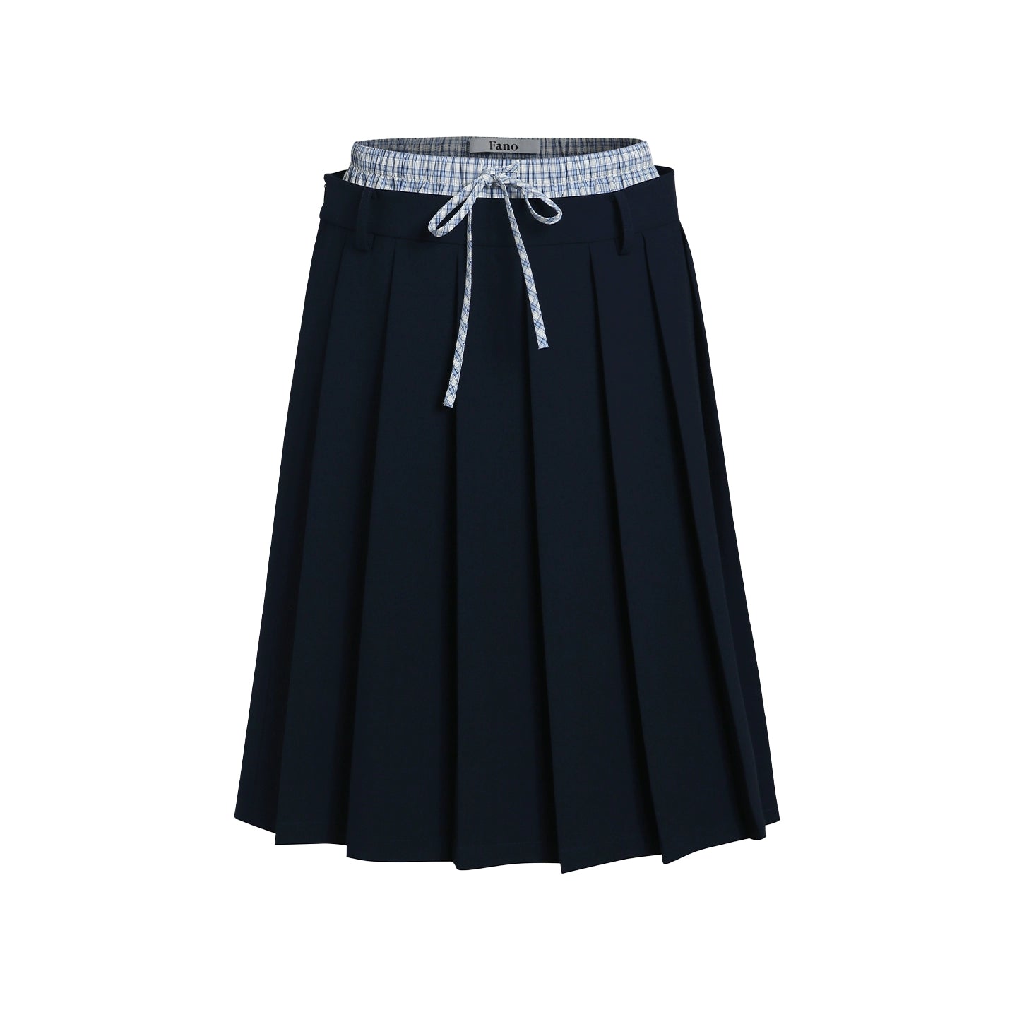 Van Lowe Blume Retro Collegiate Pleated Skirt – Double Waist Casual Summer Skirt for Women 2025